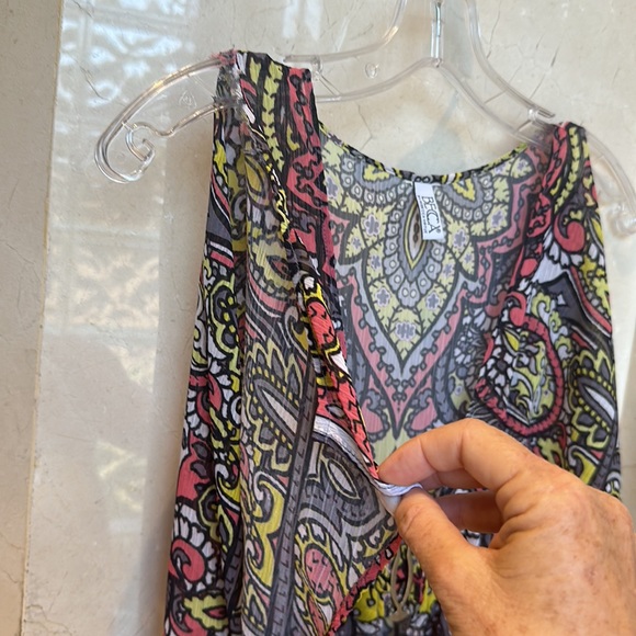 BECCA COVERUP Boho Chic Cinch Waist Dress Size Small - Picture 3 of 5